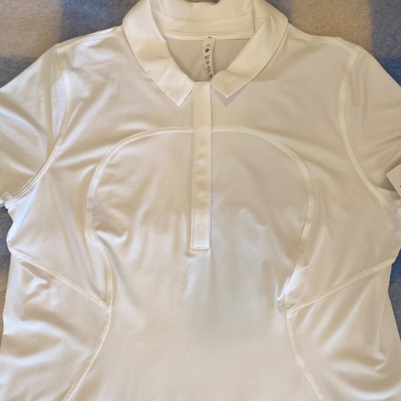 Lululemon short sleeve Polo Top, Size 12 NWT - Picture 7 of 9